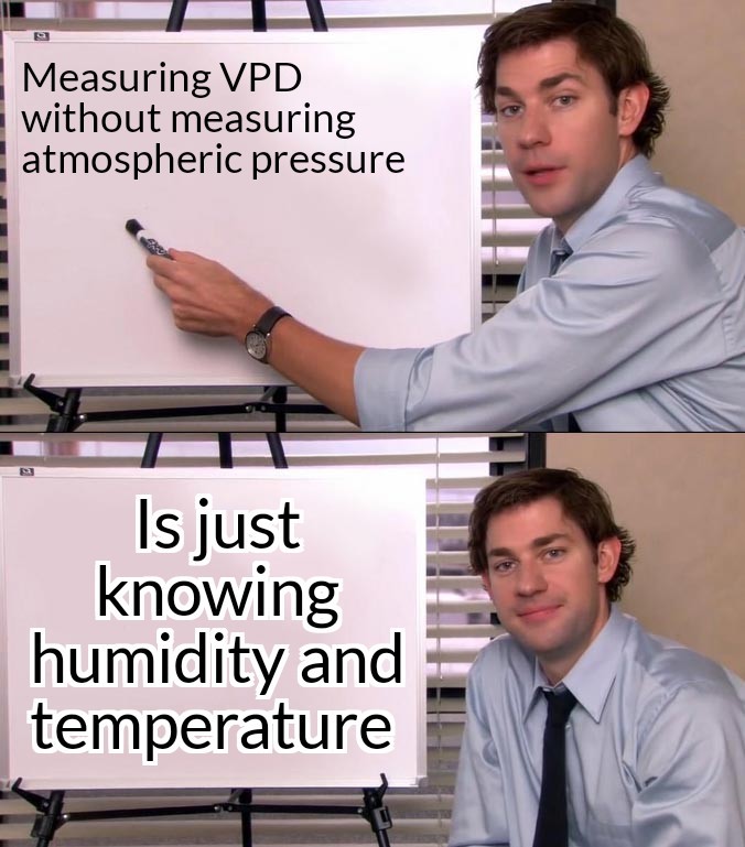 Vpd is RH and temp